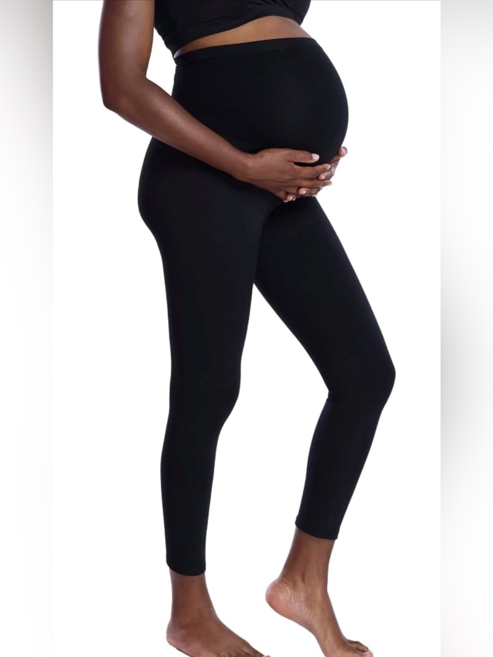 Motherhood Maternity High-Waist Black Leggings, XL